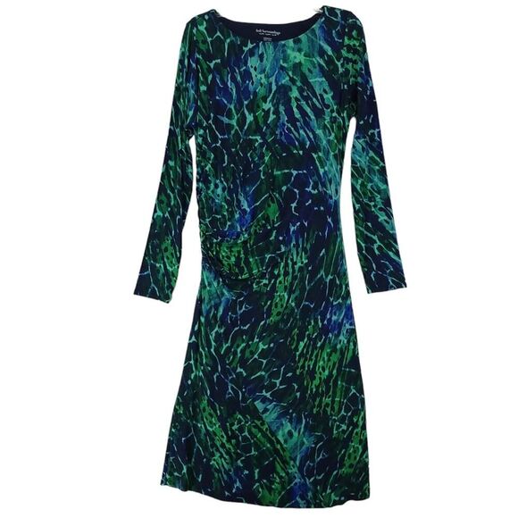 Soft Surroundings Ruched 3/4 Sleeve Darcy Dress - Picture 1 of 9